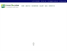 Tablet Screenshot of green-creation.com
